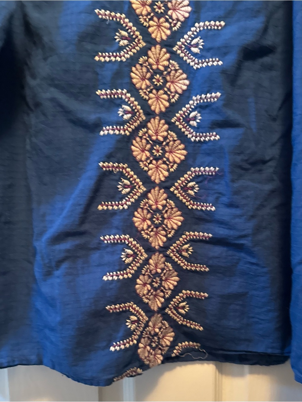 J. JILL Boho Embroidered Peasant Top-XL Tall - Picture 3 of 10
